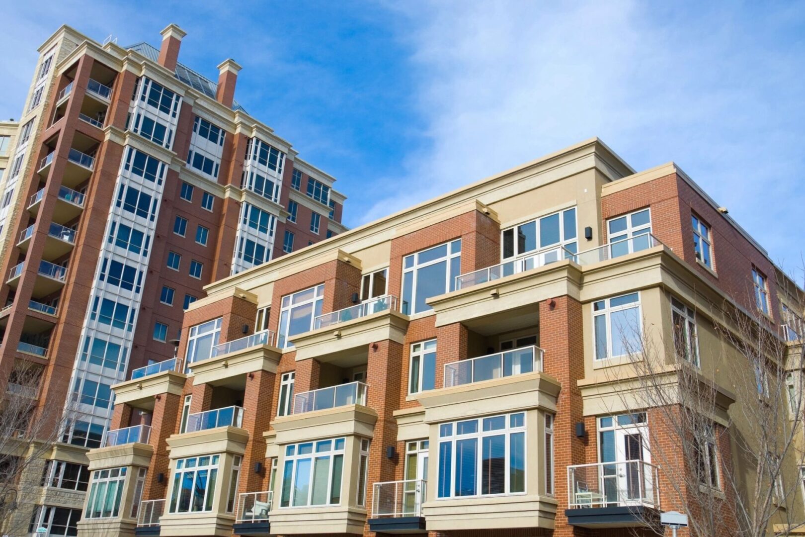 Contemporary city living spaces exterior view